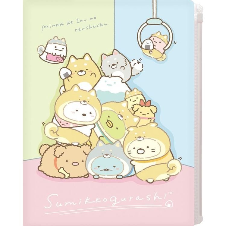 A3+A4 Insteekmap Sumikkogurashi Shiba Dog Theme Family