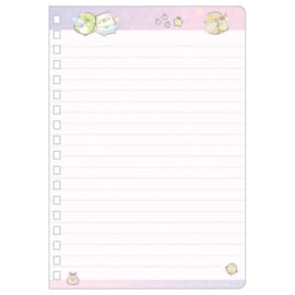 Notebook San-X - sumikkogurashi - Hoshizora Sampo - Paars