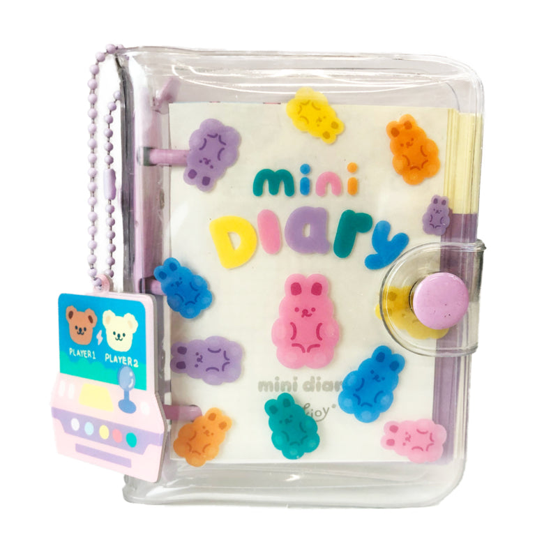 Kawaii mini Daily Planner - Purple - Gummy Bunny