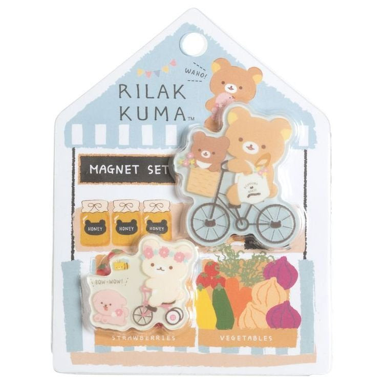 Magneten Set Rilakkuma Marché Blue