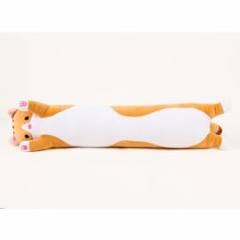 Long Kawaii Cat Plush - BROWN