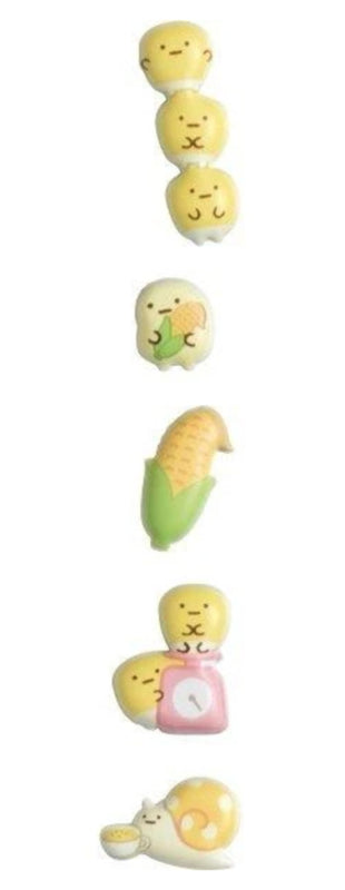 Stickervel San-X Sumikkogurashi Puffy Shirokuma ga Corn Soup Blue