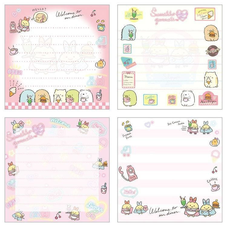 Memoblok Medium - Sumikkogurashi Shippo's Diner Serving