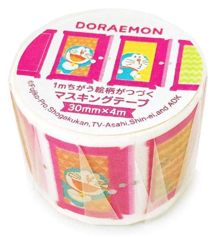 Washi tape - Doraemon DoraCan Pink