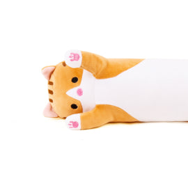 Long Kawaii Cat Plush - BROWN