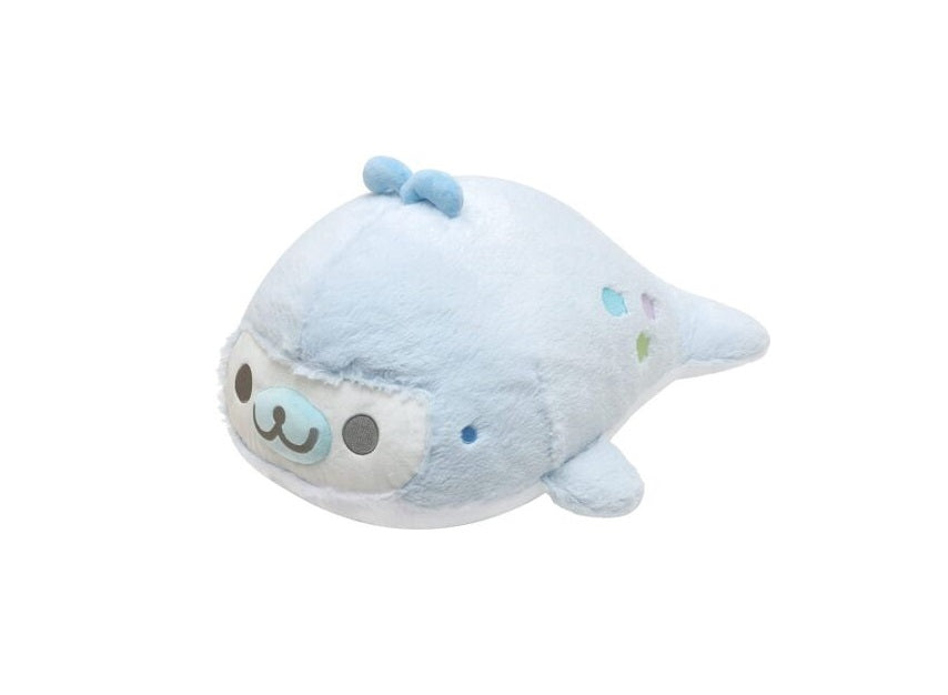 Large Plush San-X Classic Mamegoma Whale (Sky Aquarium)