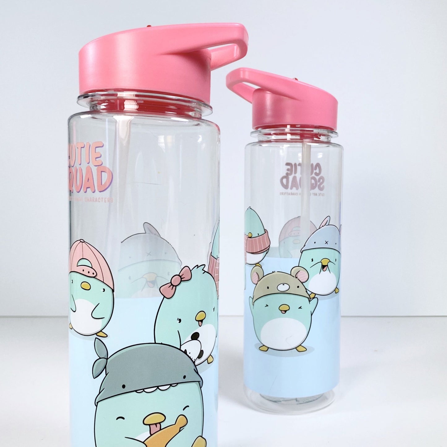 Drinkfles met rietje - Cutiesquad Kawaii Penguins