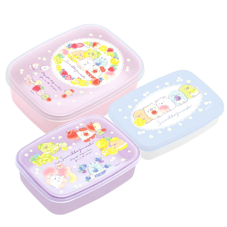 Bentobox / Lunchbox San-X Sumikkogurashi Flowers - Set van 3