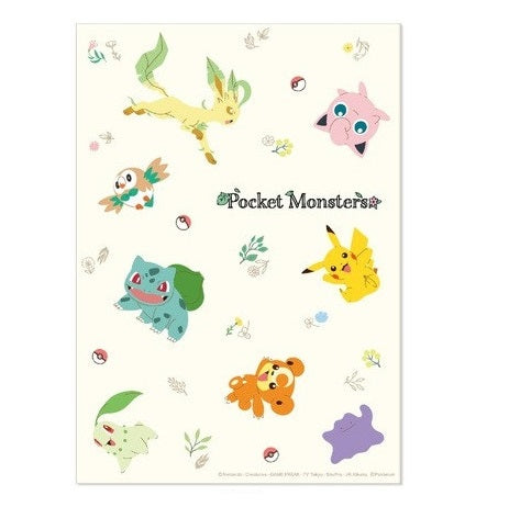 Pokémon schrift A5 - Botanical