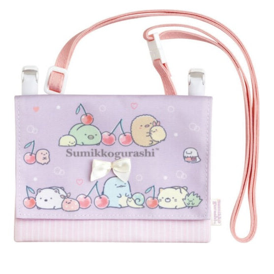 Multipocket pouch - San-X Sumikkogurashi - Paars
