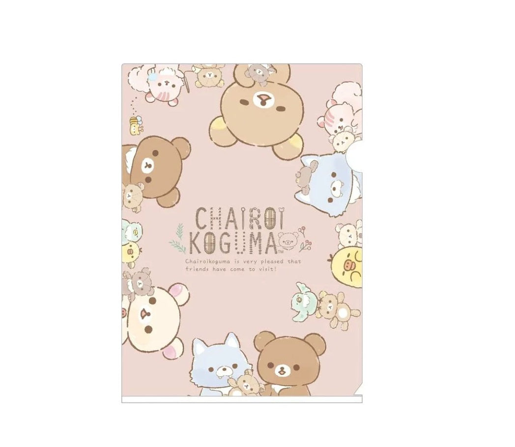 A4 Insteekmap - Rilakkuma Chairoikoguma Cute Plushie Theme - Pink