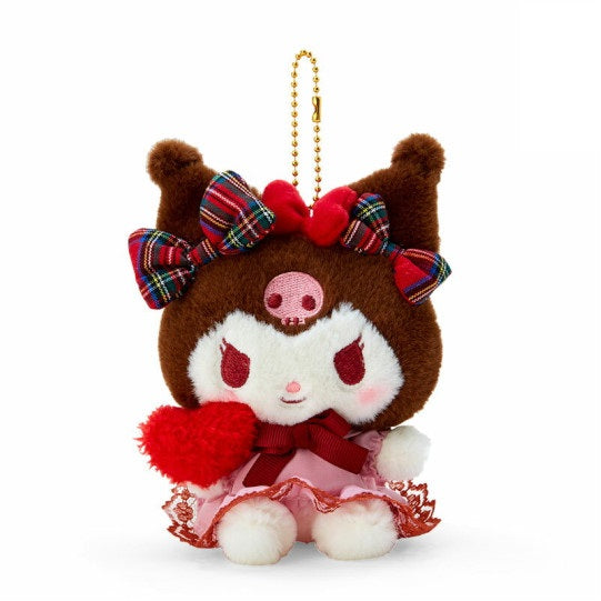 Sanrio Keychain Plush Ribbon Love - Kuromi