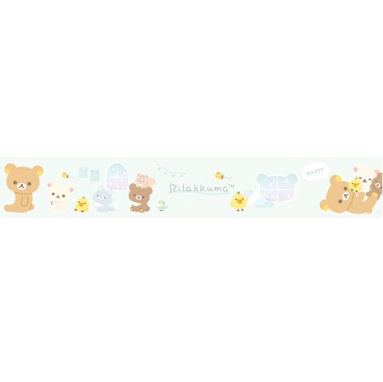 Rilakkuma Glitter Washi Tape - Window