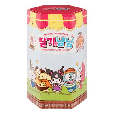 Sanrio Characters Strawberry YumYum Corn Snack + Sticker