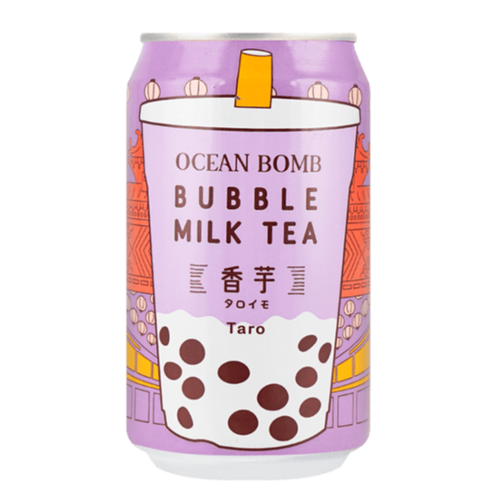 Ocean Bomb Bubble Milk Tea - Taro Flavour