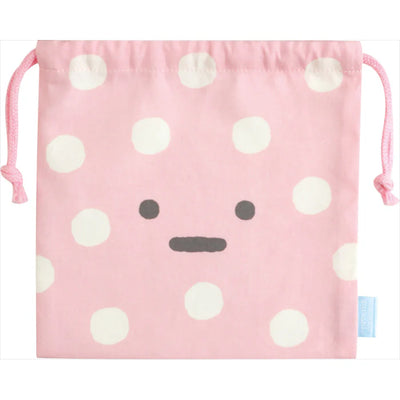 Drawstring Bag - Sumikko Gurashi Shirokuma´s Hometown Theme - Furoshiki Pink
