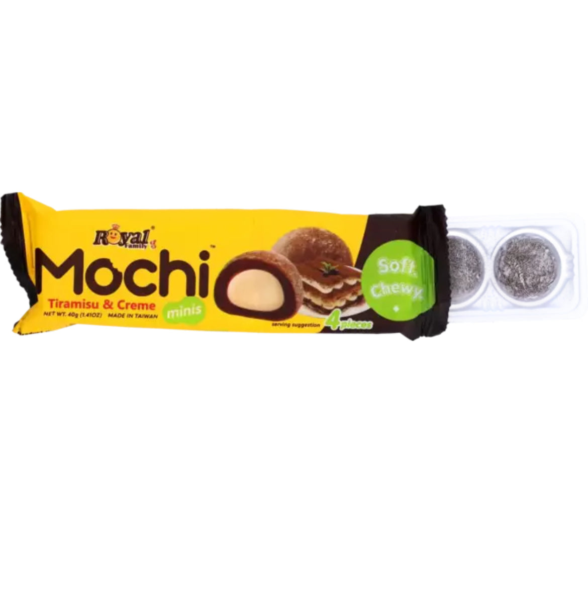 Mochi mini snackpack - Tiramisu & Cream (4 mini mochi’s)
