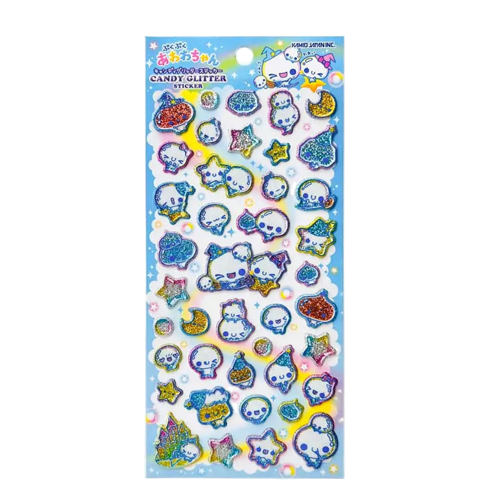 Puffy Glitter Stickervel - Awawa Chan