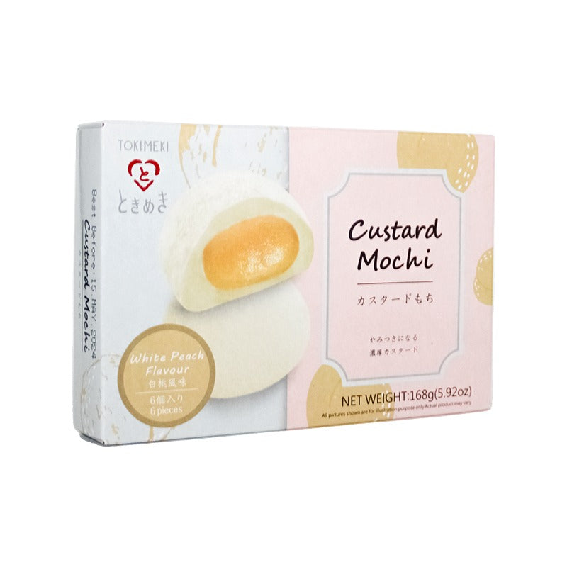Custard Mochi White Peach Flavour