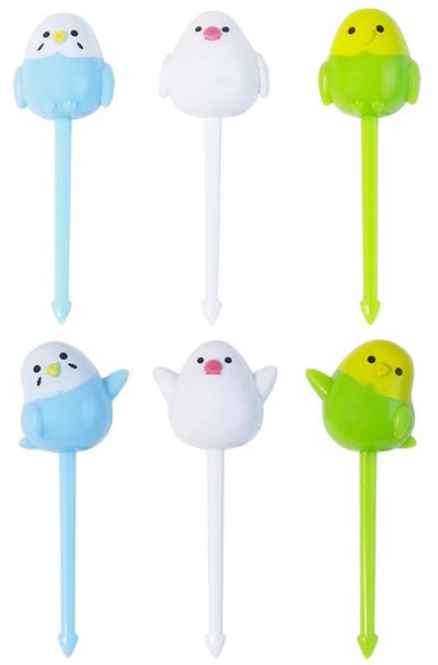 Kawaii Bento Prikkers Birds - Bento Picks