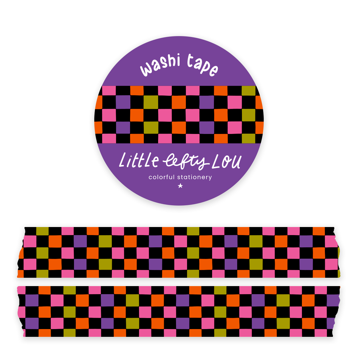 Washi Tape - Halloween Plaid - Little Lefty Lou