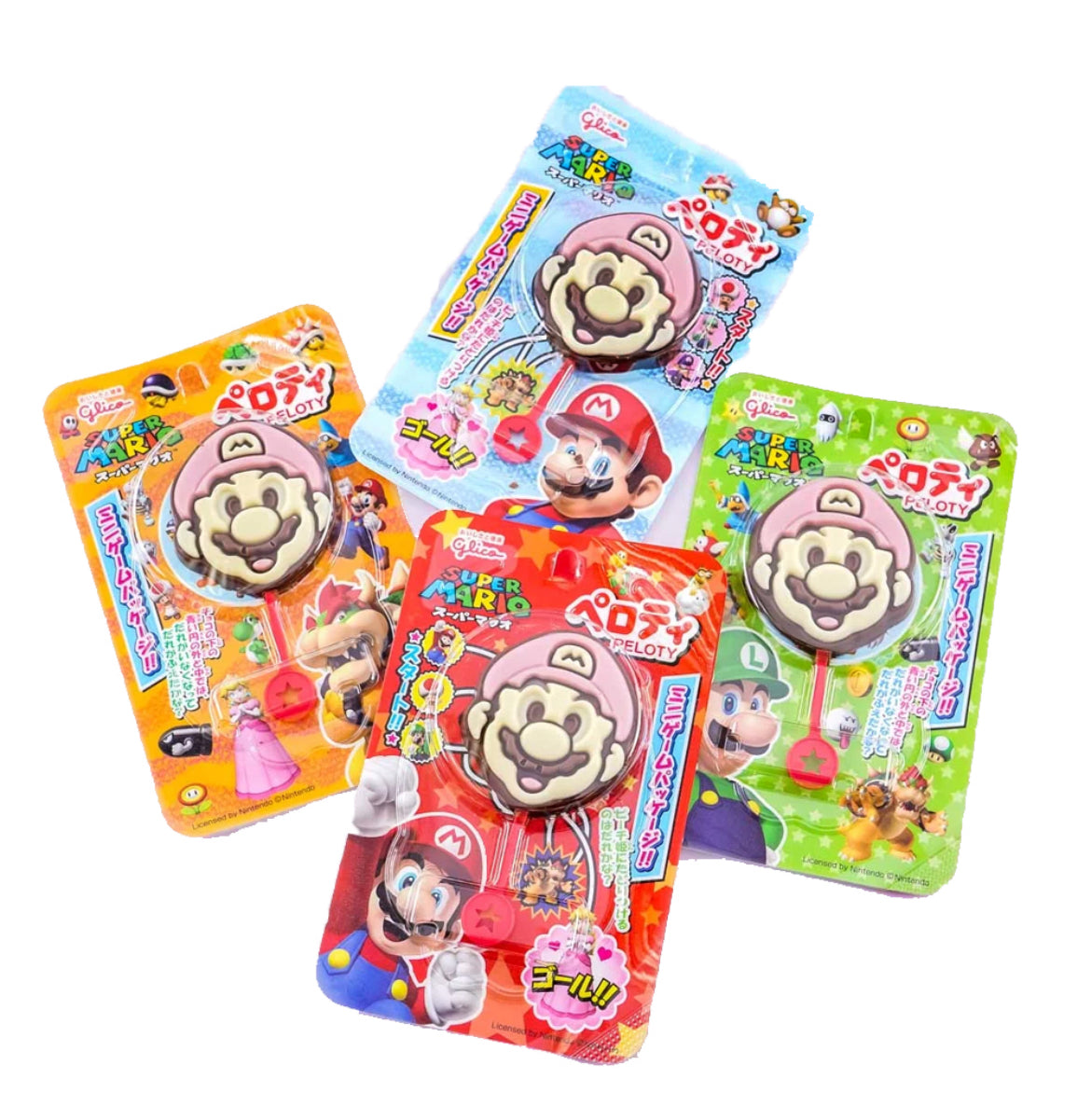 12 STUKS displaydoos - Super Mario Peroty Choco Lolly THT 30-9-2026