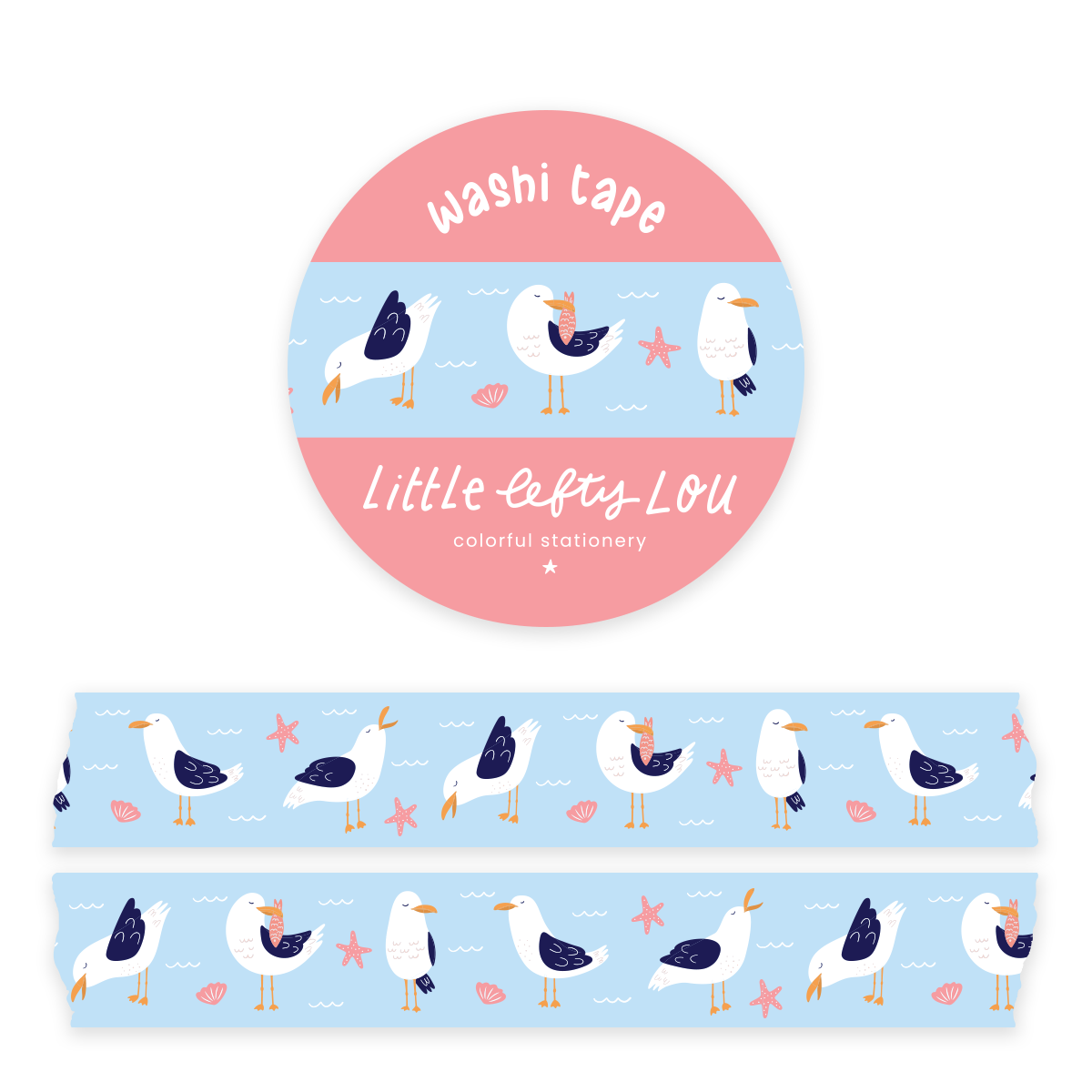 Washi Tape - Zeemeeuwen