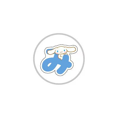 Moji Stickervel Sanrio - Cinnamoroll  - Japanese Alphabet