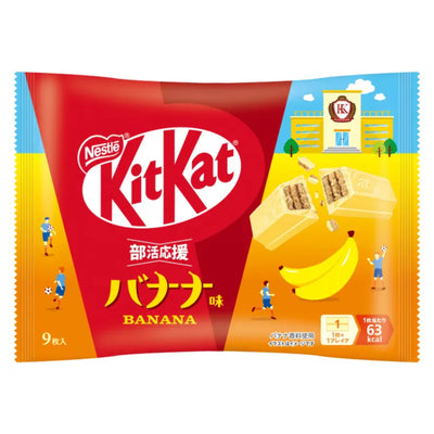 KitKat Mini Banana & White Chocolate - Zak 9 Stuks