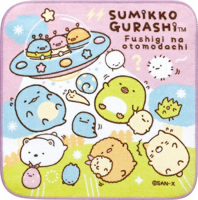 Mini Handdoek 21 x 21 cm - Sumikko Gurashi - Space
