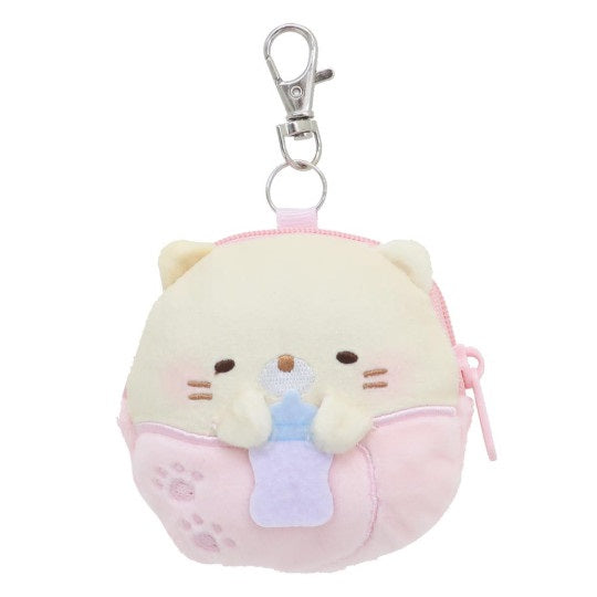 Sumikko Gurashi Pouch Keychain - Baby Neko