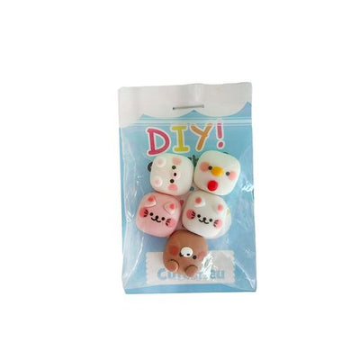 DIY Kawaii Cabochons Cube Friends - Zakje 5 Stuks