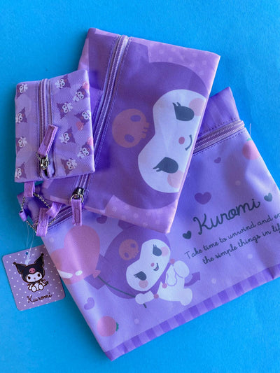 Sanrio Flat Zipper Pouch Set - My Melody
