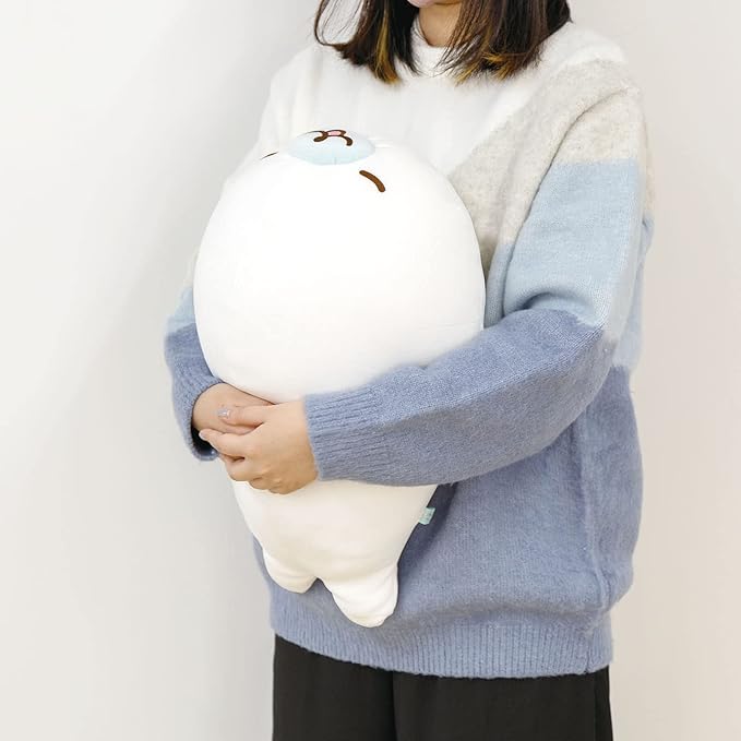 Large MochiMochi Plush - Mamegoma: I Love Fluffiness - White Goma