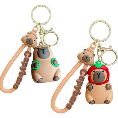 Kawaii Capibara Rubber Key Chain - Pick One
