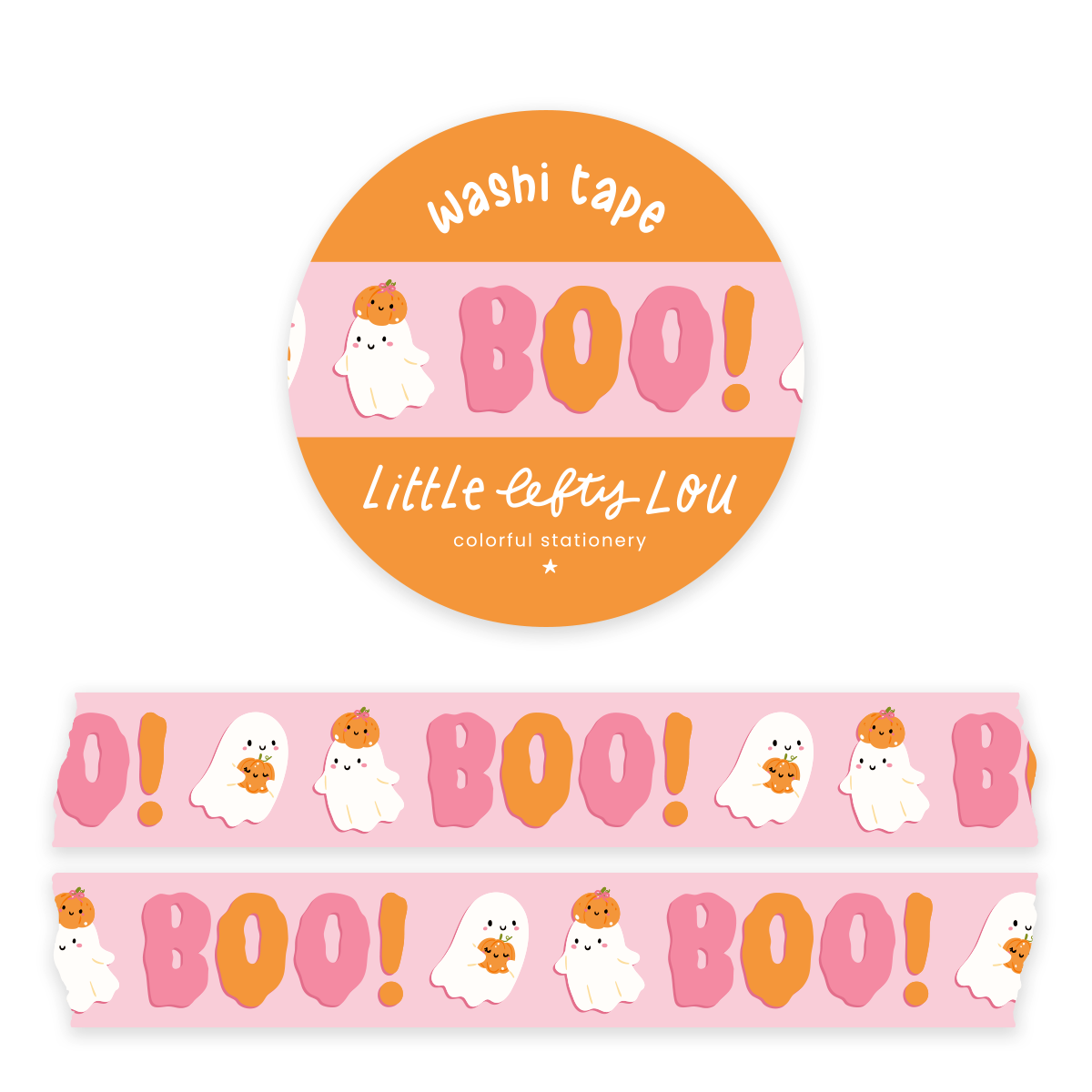 Washi Tape - Boo! - Little Lefty Lou