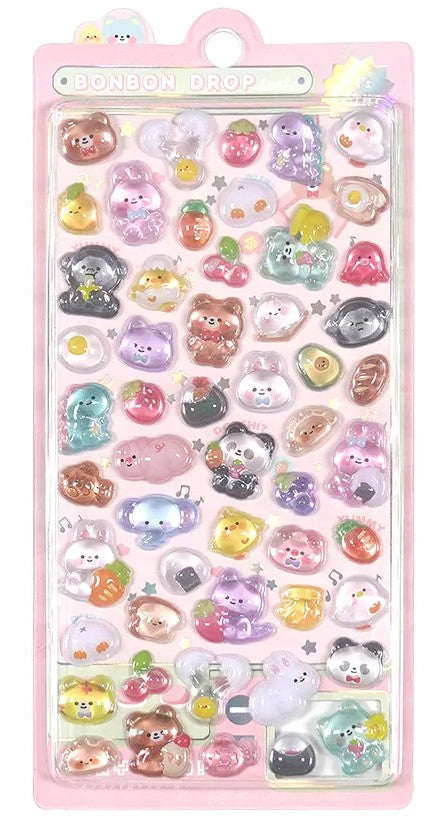 3D Bubbly Stickervel - BonBon Drop - Kies je kleur