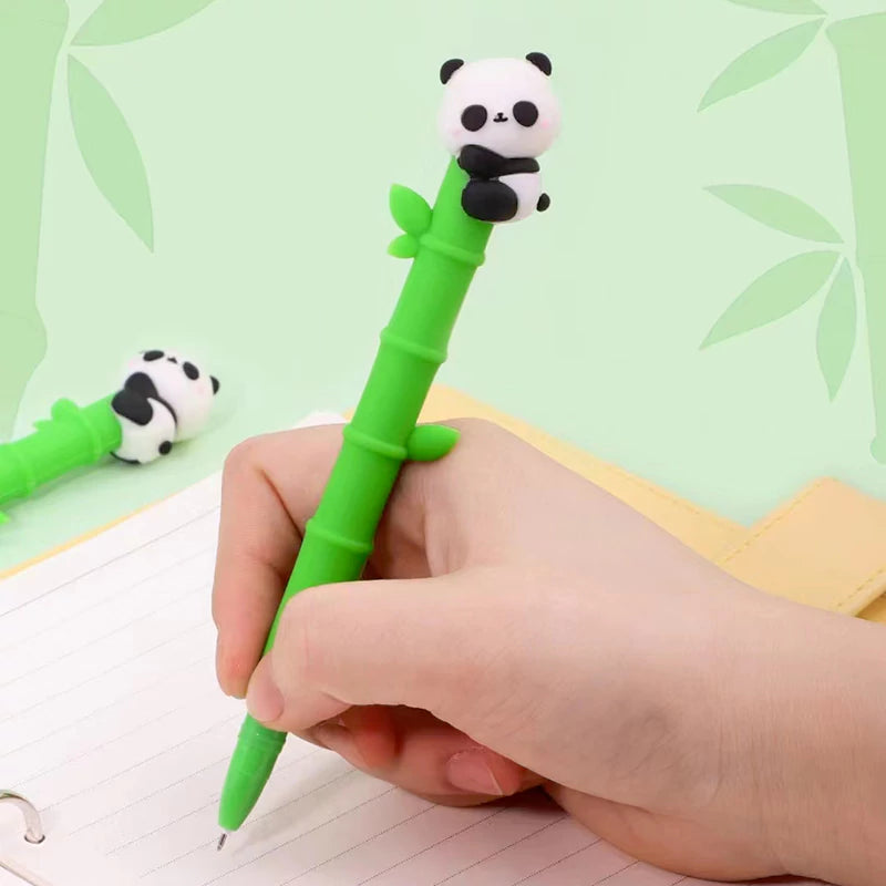 Gel Pen - Panda Holding Bamboo