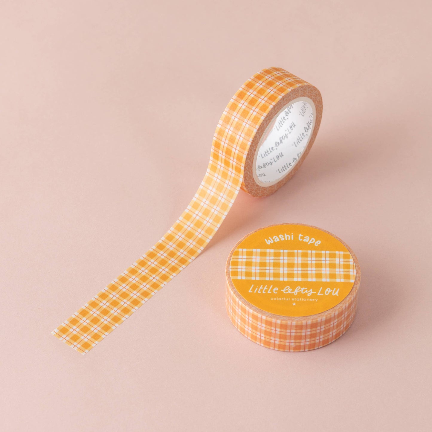 Washi Tape - Yellow Plaid - Little Lefty Lou