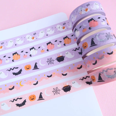 Washi Tape - Pastel Pumpkin Cats