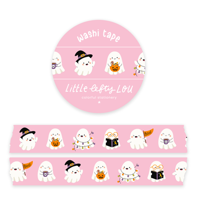 Washi Tape - Pink Ghosts - Little Lefty Lou