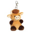 Hubert Highland Cow Palm Pal Clip-On Keychain - 10 cm