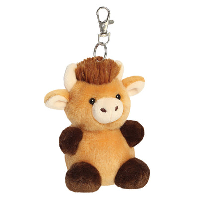Hubert Highland Cow Palm Pal Clip-On Keychain - 10 cm