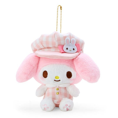 Sanrio Keychain Plush Gingham Casquette - My Melody