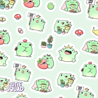 Stickervel - Cute Froggies - CutieSquad