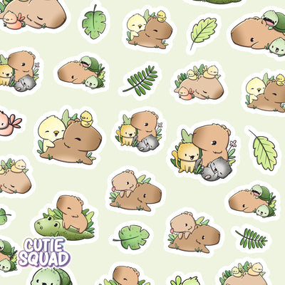 Stickervel - Capy & Friends - CutieSquad