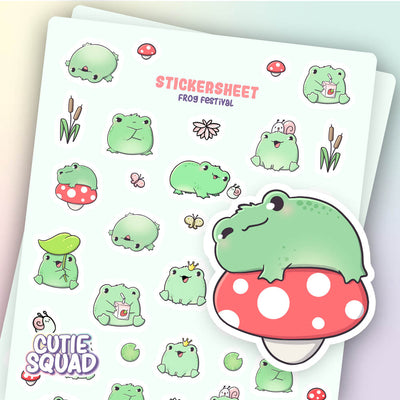 Stickervel - Frog Festival 2.0 - CutieSquad
