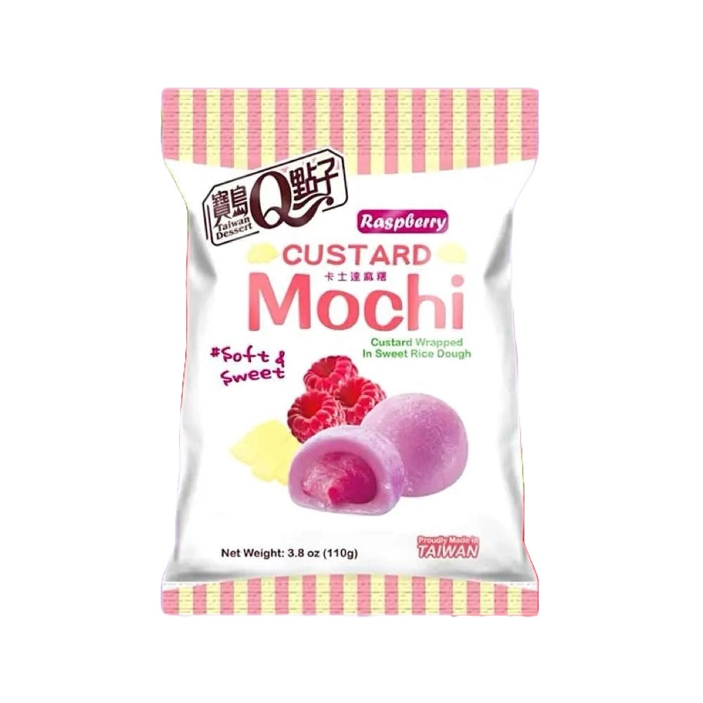 Mochi uitdeelverpakking - Custard raspberry