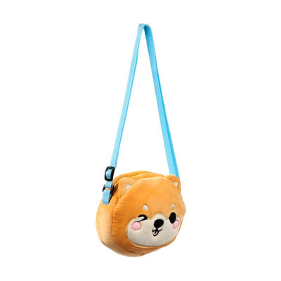 Adoramals Plush Crossbody Shoulder Bag - Shuggs the Shiba Inu