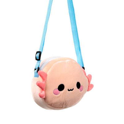 Adoramals Plush Crossbody Shoulder Bag - Axolotl